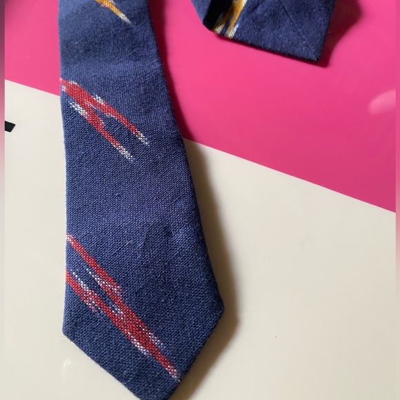 Kardo Ikat print cotton tie - Picture 2 of 4